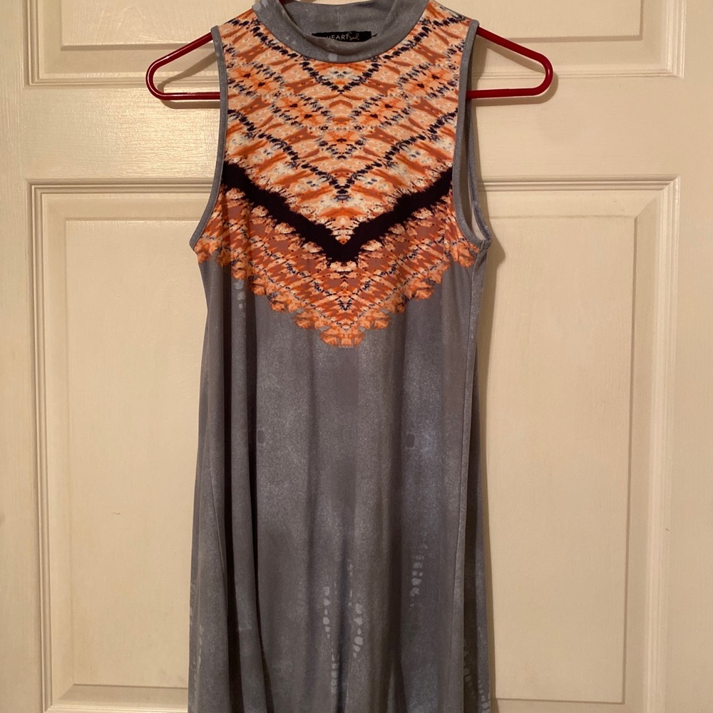 heart soul acid wash dress